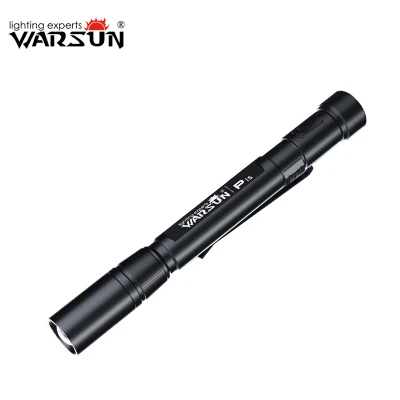 Warsun, nuevo estilo, Mini linterna LED XPE portátil, lámpara de bolígrafo de alta calidad, linterna de bolsillo, bolígrafo de mano con luz con Clip