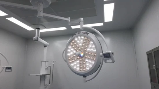 Equipo médico Dispositivo hospitalario Uso del paciente Lámpara de funcionamiento LED de doble cabezal Luces quirúrgicas para hospitales